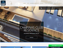 Tablet Screenshot of amcconstrutora.com.br